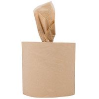 Response 27500 Retain 2-Ply Brown Natural Kraft Coreless Center Pull Paper Towel 500' Roll - 6/Case
