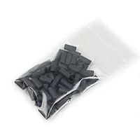 Pre Cut 1/4" 3:1 Heatshrink Black for Custom Cable Sleeving - 80pcs