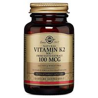 Solgar Natural Vitamin K2 (MK-7) Vegetable Capsules, 100 Mcg (2 PACK)