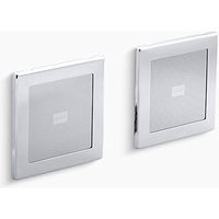 KOHLER K-8033-CP Soundtile Speakers(Pair of Speakers), Polished Chrome