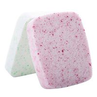 Healifty 2pcs Konjac Sponge Facial Sponges Scrubber Cellulose Body Shower Bath Exfoliator Pads Makeup Sponges Remover Pad Green Pink