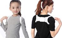 Children Women Girls Chest Belt Mini Posture Corrector for Children Women Girls Who Under 55 KG Weight (White-1PCS)