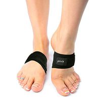 Pivit Arch Support Brace | Pair | Plantar Fasciitis Gel Strap for Men, Woman | Orthotic Compression Support Wrap Aids Foot Pain, High Arches, Flat Feet, Heel Fatigue | Insert for Under Socks and Shoes