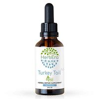 Turkey Tail A60 Alcohol Herbal Extract Tincture, Super-Concentrated Wildcrafted Turkey Tail (Trametes Versicolor) Dried Mushroom (2 Fl Oz)