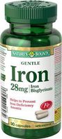 Nature's Bounty Gentle Iron 28mg, 90 capsules