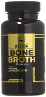 Bone Broth Protein Powder Superfood Capsules - Organic Dehydrated Grassfed Beef + Chicken Powder Blend Pills - Non-GMO - Collagen + Bone Broth Protein (120 Capsules Total)
