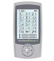 18 Modes Plantar Fasciitis tens Unit Machines for feet Pain Tennis Elbow Back Neck Shoulder Knee Legs Body Pain tmj Replacement Pads Pro18AB Silver HealthmateForever