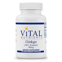 Vital Nutrients - Ginkgo (50:1 Extract) 80 mg - Supports Mental Acuity and Circulation - 90 Capsules per Bottle