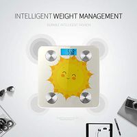LYAOE Bluetooth Body Fat Scale Funny Sun Icon Isolated On Smart Wireless Scale with LCD Display Measuring Body Weight Bmi and Health Digital Scale