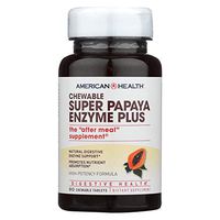 Chewable Super Papaya Enzyme Plus The After Meal Supplement (90 Chewable Tablets)