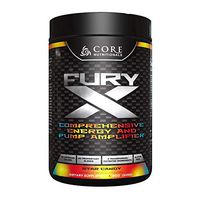 Core Nutritionals Fury X Pre Workout Powder Comprehensive Formula Fully Dosed (Star Candy)