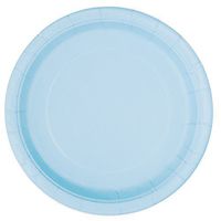 Unique Industries, Paper Plates, 16 Pieces - Light Blue
