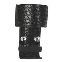 Boston Leather 5487-3 Black 5" Basketweave Deluxe Adjustable Radio Holder