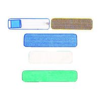 Microfiber Scrubber Mop Pads with Vertical Polypropylene Stripes in Yellow