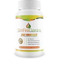 Slim Fire Garcinia- 60% HCA- Maximum Strength- All Natural Fat Burner- Garcinia Cambogia Weight Loss Supplement- Carb Blocker - for Men and Women
