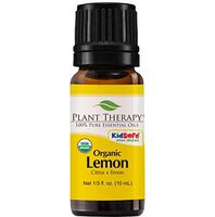 Plant Therapy Lemon Organic Essential Oil 100% Pure, USDA Certified Organic, Undiluted, Natural Aromatherapy, Therapeutic Grade 10 mL (1/3 oz)