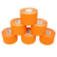 New 1 Roll 5m x 5cm Kinesiology Sports Muscles Care Elastic Physio Therapeutic Tape (Orange)