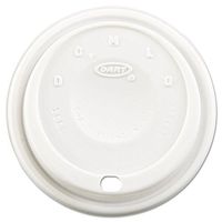 DART 16EL Cappuccino Dome Sipper Lids Fits 12-24oz Cups White 1000/Carton