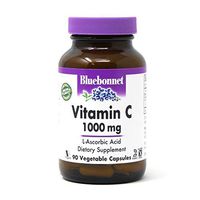 Bluebonnet Nutrition Vitamin C 1000 Mg Vegetable Capsules, Ascorbic Acid, for Immune Health & Skin Health, Vegan, Vegetarian, Non GMO, Gluten Free, Soy Free, Milk Free, Kosher, 90 Vegetable Capsules