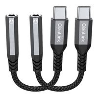 USB Type C to 3.5mm Female Headphone Jack Adapter, (2-Pack) USB C to Aux Audio Dongle Cable Cord Compatible with Samsung Galaxy S22 S21 S20 Ultra S10 S9 Plus, Note 20 10, Pixel 3 4 5 6 XL, iPad Pro