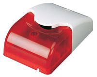 Cop Security 15-560M Mini Strobe Siren with Red LED Light DC 12V (White & Red)