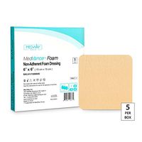 MedVance TM Foam – Waterproof Non-Adhesive Hydrophilic Foam Dressing 6"X6" Box of 5 dressings