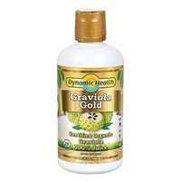 Dynamic Health Graviola Gold | USDA Certified Organic Graviola 100% Juice | Vegetarian, Gluten-Free, BPA-Free, Dietary Supplement | 32oz
