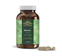 AyurForest Senna Supplement, 120 Capsules 500 mg Each, All Natural Non-GMO, Natural Laxative and relieves Occasional Constipation, maintains Regular Bowel Movements