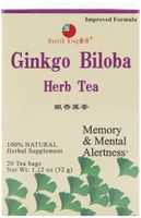 Health King Ginkgo Biloba Herb Tea, Teabags, 20 Count Box