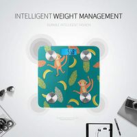 LYAOE Bluetooth Body Fat Scale Monkeys Smart Wireless Scale with LCD Display Measuring Body Weight Bmi and Health Digital Scale