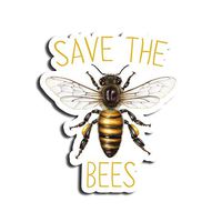 Save The Bees Sticker Nature Stickers Waterbottle Sticker Tumblr Stickers Laptop Stickers Vinyl Stickers