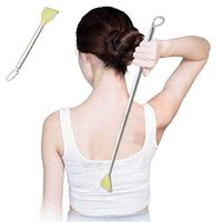 Riforla ⭐⭐⭐⭐⭐ Portable Extendable Telescopic Stainless Steel Back Scratchers/Hand Massager, Backscratcher and Body Relaxation Massager Set for Itching Relief, 17", Strong and Sturdy