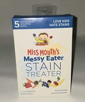 Miss Mouth’s Messy Eater Stain Remover (10 Pack of Individual Wipes) | Super Concentrated Baby Stain Remover Spray | Stain Remover for Clothes | Carpet Spot Cleaner