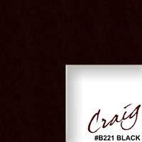 10x13 Mat for Picture Frame Black with Cream Core and 6x9 Opening Size (B221MAT)