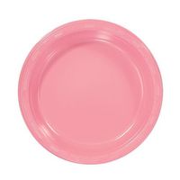 Hanna K. Signature Collection Plastic Plate, 50 Plates, 7-Inch, Pink