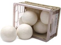 Wool dryer balls natural laundry fabric softener 6 Pack