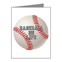 Note Cards (10 Pack) Baseball Equals Life