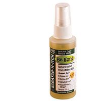 Be Gone™ Scratch-N-Itch Spray, 2 Fluid Ounces. Natural Relief from The itching and blistering of Poison Ivy & Oak. Also Helpful for Athlete’s Foot as Well as Bites and stings from Insects.