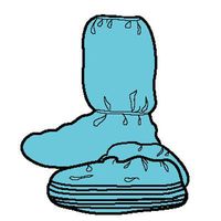 KIMBERLY-CLARK HI GUARD REGULAR FULL COVERAGE BOOTS, 3-LAYER FABRIC, COATED FOOT, X-LARGE, 150/CA, KCH69671