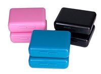 Indestructo Pill Boxes - 6 Per Package (Colors May Vary- All Solid Colors)