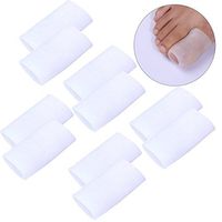 SUPVOX 5 Pairs Silicone Toe Sleeves Gel Toe Cap Protector for Corn Blisters Pain Relief (Size S)