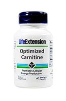 LifeExtension Optimized Carnitine Promotes Cellular Energy Production 60 Caps (Pack of 2)