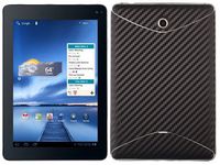 Skinomi Black Carbon Fiber Full Body Skin Compatible with T-Mobile Springboard (Full Coverage) TechSkin with Anti-Bubble Clear Film Screen Protector