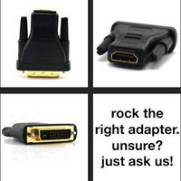 YarMonth - New Gold Plated HDMI Female to DVI-D Male Video Adaptor