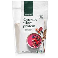 Natural Force Organic Whey Protein Powder – Grass Fed, Clean, Lab Tested *Pure Unflavored* 32 oz. Bulk A2 Protein Concentrate – Certified Keto, Paleo Friendly, Non-GMO and Humane