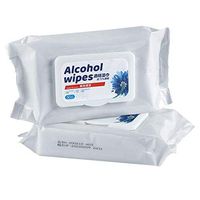 Large Wet Wipes(8"x6"),Alcohol Detergent Wipes (2 Packs,100Wipes),75% Soft Alcohol Wipes for All-Purpose Cleaning