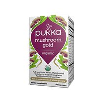 Pukka Herbs Mushroom Gold, Organic Maitake, Reishi & Shiitake, Pack Of 60 Capsules