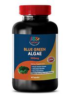 Blue Green Algae Powder Organic - Organic Blue Green Algae 500mg - Liver Support and Detox - 1 Bottle 60 Capsules