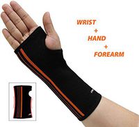 NEOALLY Compression Sleeve for Wrist and Forearm Support Brace for Carpal Tunnel, Arthritis, Tendonitis, Bursitis and Wrist Sprain (Small Single)