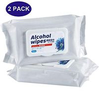 Disinfecting Wipes Extra-Gentle Cleaning Wet Wipes All-Natural Cleaning Wipes Tissue Clean Hand Health Care 100 Wipes/ 2Pack for for Home,Travel, Daily Use (White)